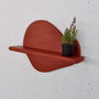 Hanah Home Estantería de Pared de Madera Decorativa Naranja Meh225